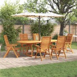vidaXL Set de masă pentru grădină 7 pcs Maro Lemn Solid de Acacia 3375722