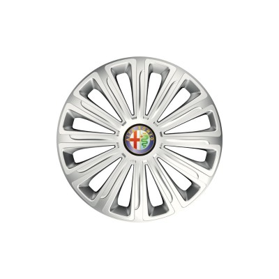Set 4 capace roti Cu Inel Cromat Trend R15 pentru gama auto Alfa Romeo foto