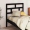 vidaXL Tăblie de pat, negru, 96x4x100 cm, lemn masiv de pin 814178