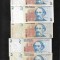Rar! Set Argentina 5 x 2 pesos semnaturi diferite