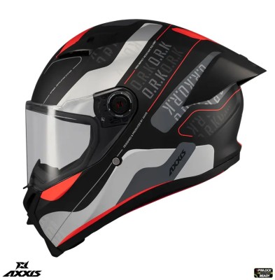 Casca integrala pentru scuter - motocicleta Axxis Fenix Ork B5 rosu mat &amp;ndash; tip viziera: MT-V-31B &amp;ndash; DKS429 S (55/56cm) foto