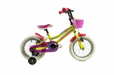 Bicicleta Copii Dhs 1404 Galben 14 inch foto