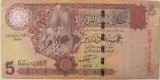 CY - 5 dinari dinars 2004 Libia Libya / circulata