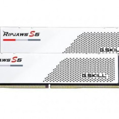 Kit Memorie G.Skill Ripjaws S5 XMP 3.0 White 32GB, DDR5-6000Mhz, CL32, Dual Channel