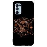Husa compatibila cu Oppo A73 model Skull atom, Silicon, TPU, Viceversa, Transparent, Carcasa