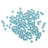 Decorațiuni nail art 1,5mm - strasuri rotunde &icirc;ntr-un săculeț, albastru-turcoaz, 20buc, INGINAILS