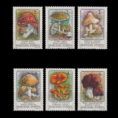 Gomb&aacute;k II M&eacute;rgező (Ciuperci II Otravitoare) LP3824-3829 Ungaria 1986