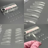 Tipsuri de gel &bdquo;3D diamonds&rdquo;, balerină medie, 04, 120 buc, 12 dimensiuni