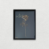 Imi esti draga &ndash; tablou placat cu aur cu mesaj, 14&times;19 cm-cod 4305