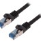 Patch cord S/FTP Cat6a Cu LSZH Negru 7,5m