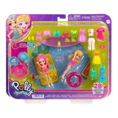 Set 2 papusi cu haine si accesorii, Polly Pocket, HKV95