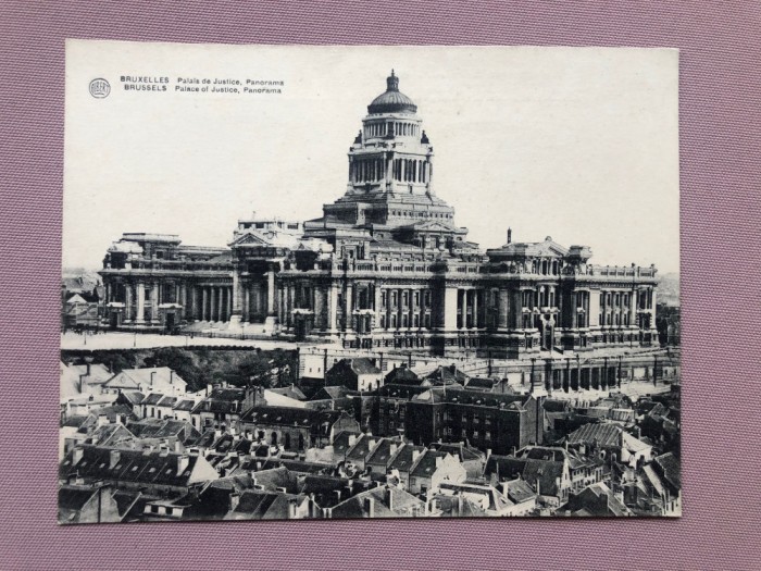 Carte postala format mare - BRUSSELS (6) - panoramica Palatul Justitiei