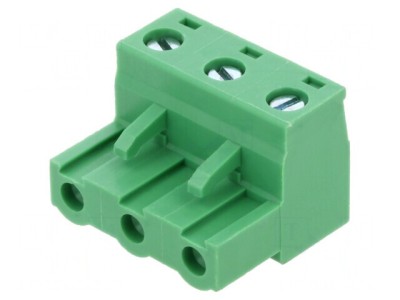 Regletă de conexiuni deconectabilă 3 piste 7,62mm foto