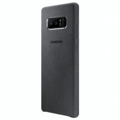 Pachet Folie Sticla+ Husa Originala Samsung Note 8 Alcantara Gray EF-XN950AJEGWW foto