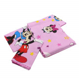 Lenjerie pentru patut cu 3 piese, Minnie Mouse, 120x60 cm, Baltic Bebe