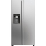 Side by Side Haier HSW59F18EIMM, Total No Frost, 601 l, 178 cm, Clasa E, Dozator apa, Wi-Fi, inox