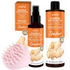 Pachet produse tricologice pt par cu extract de ghimbir, lotiune, sampon si instrument de masaj