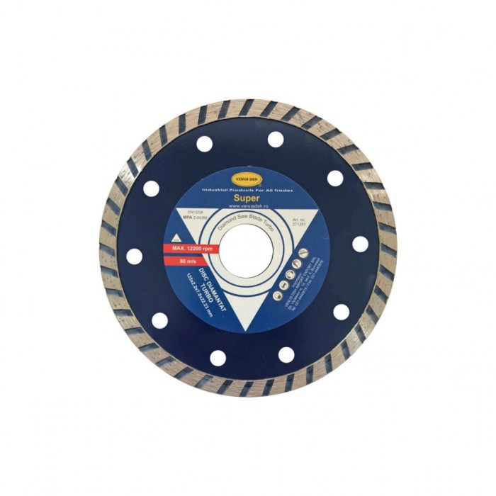 Disc diamantat turbo &quot;super&quot; - 230x2.8x7.8x22.23 mm, DSH 271304
