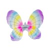Aripi Fluture Rainbow Glitter, 40x32cm, Costum Carnaval Fetite +3 Ani