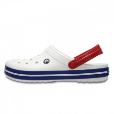 Papuci Crocs CROCBAND WHITE/BLUE JEAN