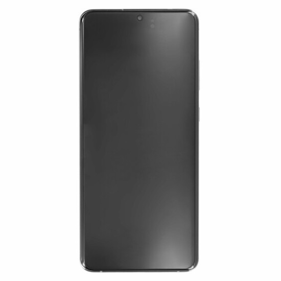 Ecran cu Touchscreen si Rama Compatibil cu Samsung Galaxy S21 Ultra 5G (SM-G998B) - Samsung (16307) - Phantom Silver