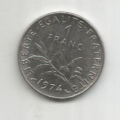 (No3) moneda-FRANTA-1FRANC 1974