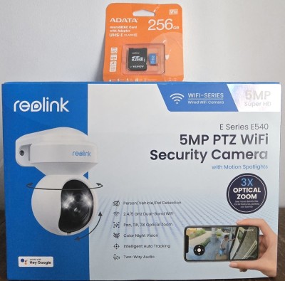 amera de supraveghere pentru exterior Reolink E540 2K+ 5MP cu card foto