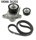 Set curea transmisie cu caneluri Dacia Dokker, Duster, Duster SUV, Lodgy, Logan, Logan Express; Renault Laguna III, Logan I, Logan/Stepway II Motor