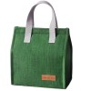 Geanta termoizolanta tip bento bag flippy, camping cooler, aluminiu, 22.5x13x25,5 cm, 3.3 l, verde