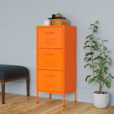 Dulap de depozitare, portocaliu, 42,5x35x101,5 cm, otel GartenMobel Dekor, vidaXL