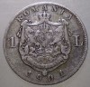 R.038 ROMANIA CAROL I 1 LEU 1901 ARGINT RARA