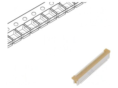 Conector FFC/FPC Vertical 26 PIN ZIF SMT 125V 1A foto