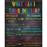 Autocolante Motivationale - What can I think instead? - 60x90 cm.