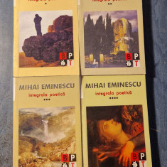 Integrala poetica Mihai Eminescu editie ingrijita de Alexandru Spanu 4 volume