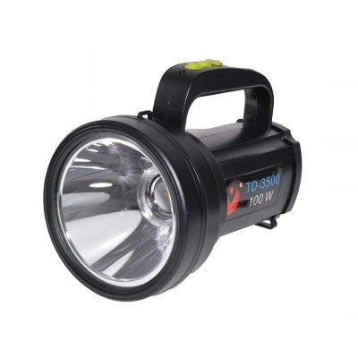 Lanterna elSales TD-3500 cu LED 100 W, acumulator integrat, negru foto
