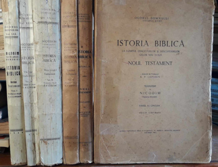 A.P.Lopuhin-Istoria biblica-vol.I-VI-prima editie 1944-1947