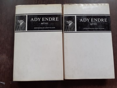 POEZII - ADY ENDRE CARTE IN LIMBA MAGHIARA, 2 VOLUME foto