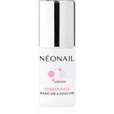 NeoNail Manicure &amp; Pedicure Rubber Base baza gel pentru unghii cu proteine 7,2 ml