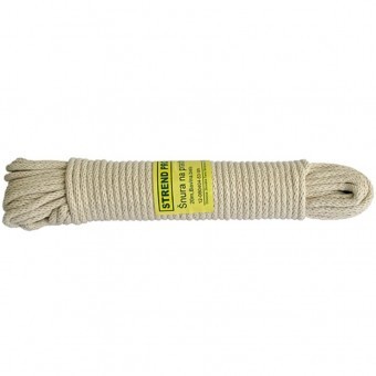 Sfoara pentru rufe Strend Pro Cloth-Line 20 m/4 mm, Bumbac, alba foto