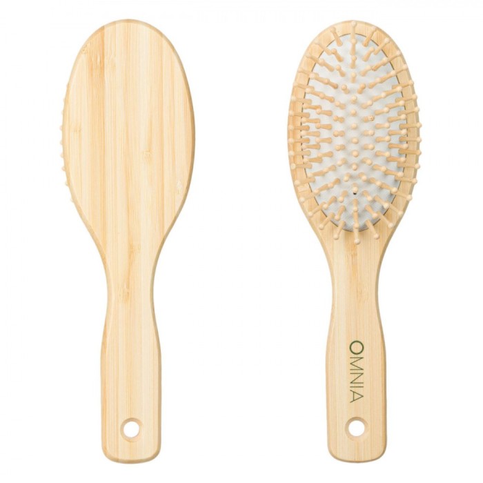 Perie Păr, Omnia, Ovala, Material Lemn, Natur