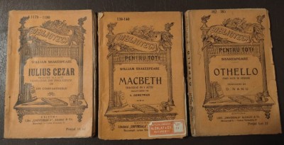 Shakespeare - Iulius Cezar + Macbeth + Othello (BPT) foto