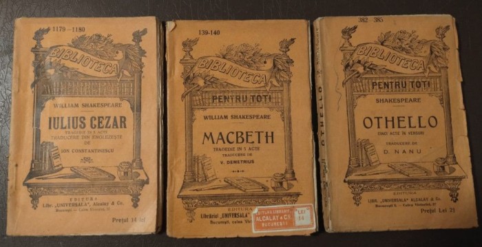 Shakespeare - Iulius Cezar + Macbeth + Othello (BPT)