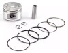 Piston Scuter 4T 125cc, 52.5mm, Bolt 15mm, TMMP - Compatibil Baotian, Set cu segmenti si sigurante