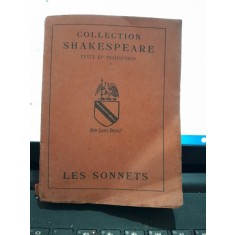 LES SONNETS - COLLECTION SHAKESPEARE (CARTE IN LIMBA FRANCEZA)