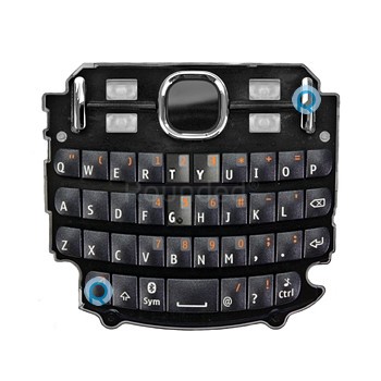 Nokia 200, 201 Asha Tastatură QWERTY Neagră foto