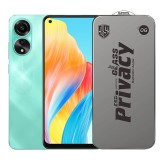 Folie de Protectie pentru Oppo A78, TEO, Sticla Securizata ESD Antistatica, Super-X Privacy OG, Margini Negre, 0.30 mm, Transparent Inchis