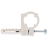 Colier din plastic, pentru tevi, Friulsider CTN, 16 mm + surub, 6 x 25 mm