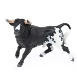 Figurina Papo Prietenii de la ferma - Taur spaniol, negru