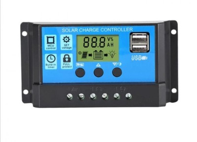 Regulator Controler Solar PWM 30A, 12V24V, 2 X USB Si LCD foto