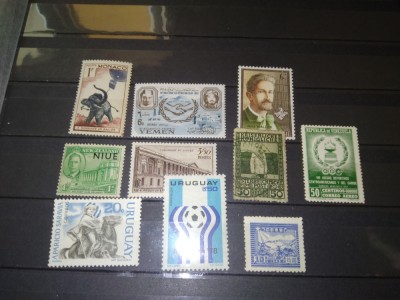 TIMBRE URUGUAY NIUE ETC foto